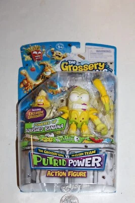 Figura de acción SELLADA Grossery Gang Putrid Power Power Power Squished Banana MISP Foto 1 de 4