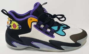 New Mens Adidas Kansas Jayhawks BYW White Blk Black History Month ID1829 Sz 12 - Picture 1 of 11