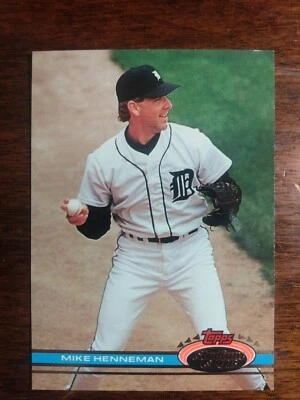 1991 Stadium Club 287 Mike Henneman - Image 1 of 2