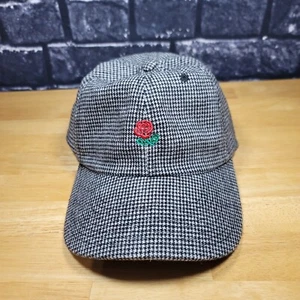 The Hundreds Rose Strapback Dad Hat Houndstooth Adjustable Cap OSFM EUC - Picture 1 of 10