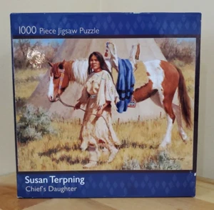 ¡NUEVO! Rompecabezas de 1000 piezas Chief's Daughter de Susan Terpning de Ceaco - Imagen 1 de 5
