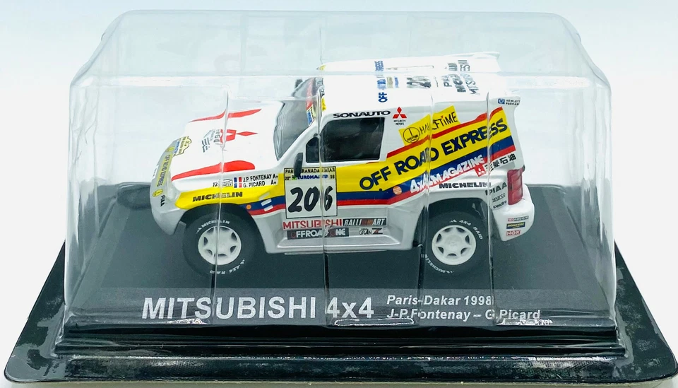 EBOND Modellino Mitsubishi 4x4 - Paris Dakar 1998 - Die Cast - 1:43 - 0294 - Immagine 1 di 1