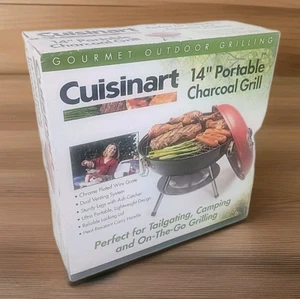 Cuisinart 14" roter tragbarer Holzkohlegrill - Bild 1 von 7