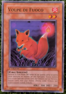 Yugioh Fuoco Volpe Italiana 1° ED SD3-IT014 Volpe Di Fuoco NM - Foto 1 di 2