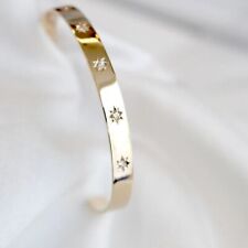 2 Ct Round Cut Lab Created Diamond Women's Bangle Bracelet 14k Yellow Gold Over