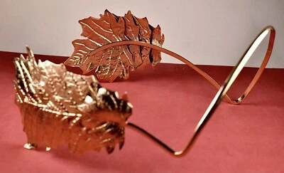 Fernando Rodriguez Crown Tiara Costume Accessories Headband Gold Metal Leaf RARE - Image 1 of 4