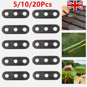 5-20X Guyline Runners Camping Tent Awning Rope Cord Guide Line 3 Hole Tensioners - Picture 1 of 25