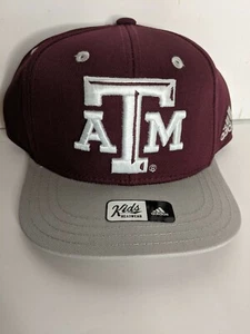 Adidas Texas A&M hat snapback kids baseball cap ncaa Youth toddler - Picture 1 of 10