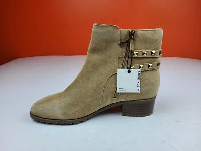 Anne Klein Mujer Tobillo Tacón Alto Bloque Western Botín Gamuza Cuero 9M (lote 227) Foto 1 de 4