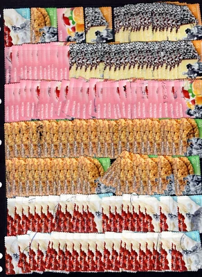 2009 NOT JUST DESSERTS  Stamps Australia Used P&S Lot 50 SETS. 200 Stamps - Image 1 of 2