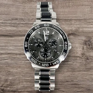 Tag Heuer Formula 1 CAU1115 Grey Chronograph Quartz Watch CAU1115 42mm - Picture 1 of 12