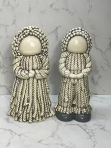 Vintage Ceramic Mop Doll Girl and Boy Figurines - Picture 1 of 5