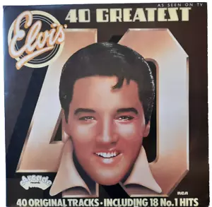 NM/EX Elvis Presley 40 Greatest Hits Double Gatefold LP 1975 Arcade 1st Issue - Picture 1 of 7