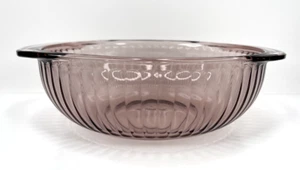 Cazuela de arándanos Pyrex de 2 cuartos púrpura acanalada plato para hornear 024-S sin tapa - Imagen 1 de 10