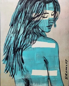 DAVID BROMLEY Nude "Jessica" Signed, Limited Edition Print, 90cm x 72cm - Picture 1 of 3