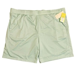 All in Motion Herren Netz Shorts Gr. XXL Mintgrün Seitentaschen Kordelzug Neu mit Etikett - Bild 1 von 4