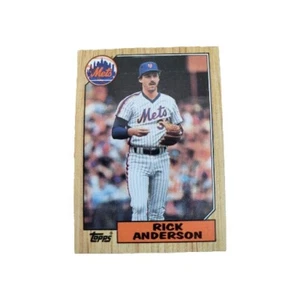 1987 Topps #594 Rick Anderson Rookie New York Mets MLB Baseball Card (X - Picture 1 of 2