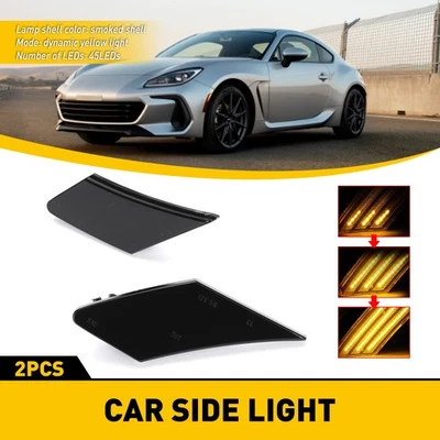 Luz de parachoques LED de humo para Subaru BRZ 2013-2016 Scion FR-S 2013-2020 Foto 1 de 4