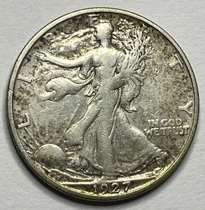Medio dólar Walking Liberty 1927-S; grado superior 50C; V003 - Imagen 1 de 4