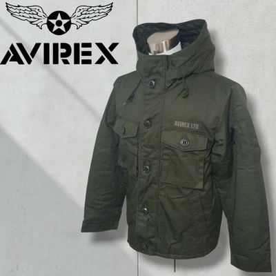 Chaqueta Militar AVIREX XL Caqui Abrigo Abombado Casi Como Nueva Foto 1 de 4