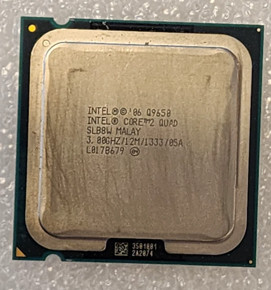 Q9650 Intel Core 2 Quad 3.0 GHz 12M 1333MHz 4-Core Processor LGA 775 CPU - Image 1 of 1