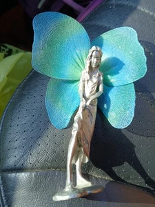 Vtg Gallo Ridolfi Friendship Fairy Butterfly WingsPewter Figurine 😍 See - Picture 1 of 16