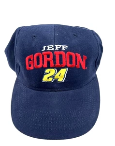 Jeff Gordon #24 Chase Authentics NASCAR Blue Adjustable Snapback Racing Hat VTG - Picture 1 of 12