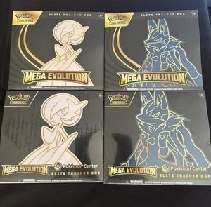 Pokemon TCG Mega Evolution 4 Elite Trainer Boxes. 2 Regular 2 Pokemon Center. - Picture 1 of 2