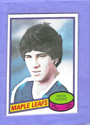 1980-81 O-Pee-Chee Rick Vaive Rookie Toronto Maple Leafs #242 NM - Image 1 of 2