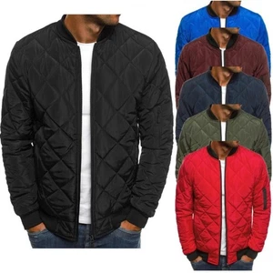 Herren Einfarbig Jacke Baumwolle Mantel - Bild 1 von 24