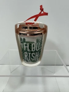 2017 Starbucks Ornament FLOURISH To-Go Tasse Tumbler Weihnachtsbaum Rosegold Deckel - Bild 1 von 2