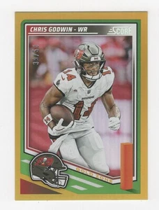 2025 SCORE FOOTBALL GOLD ZONE 39/50 CHRIS GODWIN TAMPA BAY BUCCANEERS #188 - Bild 1 von 2