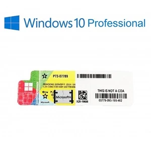 Licence clé Windows 10 Pro Français 64bits sticker avec passage Windows 11 - Photo 1/3
