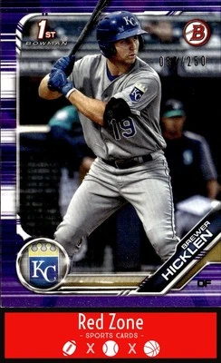 2019 Bowman - #BP-72 Brewer Hicklen NM. #/250 - Image 1 of 2