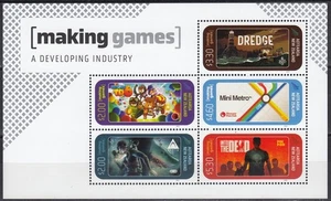 NEW ZEALAND 2024 Making Games’ A Developing Industry, Miniature Sheet MNH - Picture 1 of 1
