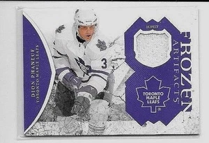 DION PHANEUF 2011-12 PANINI ARTIFACTS FROZEN ARTIFACTS GAME USED JERSEY ~ LEAFS - Picture 1 of 1