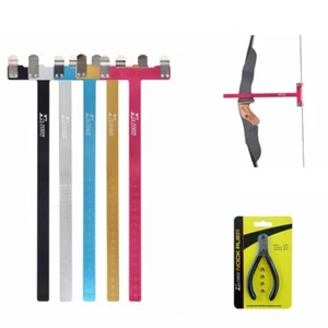 Nocking Buckle Pliers+Bow Square Archery T Ruler Shape Set Compound Recurve Bows - Picture 1 of 17