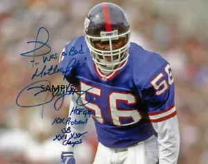 LAWRENCE TAYLOR #2 NACHDRUCK HANDSIGNIERT SIGNED 8X10 FOTO MANN HÖHLE GESCHENK NY GIANTS - Bild 1 von 1