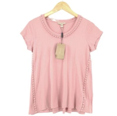 Camiseta para mujer Burberry rosa adornada - nueva con etiquetas Foto 1 de 4