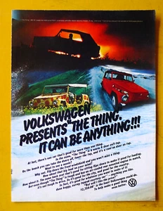 Rare 1973 Original VW Volkswagen THE THING Sales BROCHURE - Picture 1 of 4