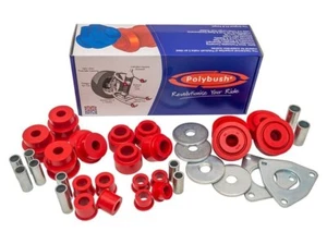 LAND ROVER DEFENDER 2002 AB VOLLPOLYBUSH KLASSISCH ROTER BUSCH SET DA2198 - Bild 1 von 1