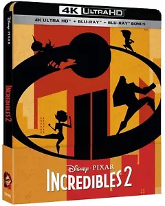 Incredibles 2 (2018) 4k & Blu-ray - Steelbook - Region Free - 3 Disc - Picture 1 of 3