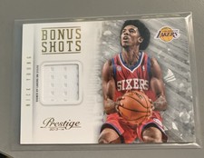 2013-14 Panini Prestige Nick Young Bonus Shots Jersey Card Lakers / 76ers 