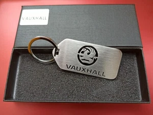 Vauxhall Metal Stainless Steel Laser Cut keyring key chain Key ring Gift Box - Picture 1 of 4