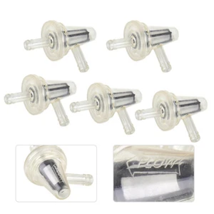 5X 90° Right Angle Inline Gas Fuel Filter fit for Motorcycle 1/4" 6/ 7mm Hose sw - Picture 1 of 5