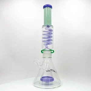 Sommer 15" gefrierbare Glycerin Glas Rauchen Bong Wasserpfeife mit 14 mm Schüssel - Bild 1 von 15