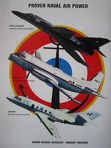 10/1982 PUB ASSAULT ATL GARDIAN SUPER ETENDARD MARINE NATIONALE AERONAVALE AD - Bild 1 von 1