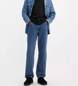 Men's Levi's 505 Regular Fit Blue Denim Jeans - Medium Stonewash - Size 36x32 - Picture 1 of 1