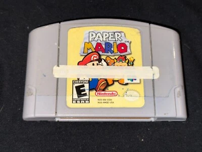 Paper Mario (Nintendo 64, 2001) очищенный/протестированный/подлинный N64 - 512 - Изображение 1 из 4