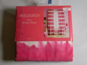 XHILARATION Window Tie Dye Pink & White Striped 1 Panel 50"W x 84"L NEW - Picture 1 of 5